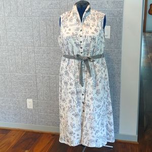 April Cornell XXL print double gauze cotton dress